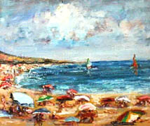 Titel: Plage � Versilla, Kunstenaar: FARAONI, Gaston-Luciano