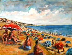 Titel: Plage en Toscane, Kunstenaar: FARAONI, Gaston-Luciano