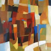Titel: Composition ocre, Kunstenaar: Collienne, Ren�