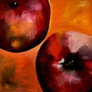 Titel: Duo de pommes rouges 2, Kunstenaar: Cl�ment, Nathalie