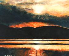 Titel: Soir d'�t� en Laponie finlandaise, Kunstenaar: Hervier-Deckers, Yveline