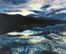 Titel: Cr�puscule dans le pays Sami, Kunstenaar: Hervier-Deckers, Yveline
