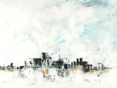 Titel: Neige sur la ville, Kunstenaar: de Theux, Nicole