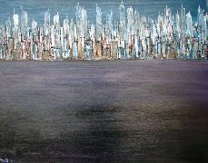 Titel: Skyline Blue 1, Kunstenaar: Cnudde, Marc