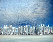 Titel: Skyline Blue 6, Kunstenaar: Cnudde, Marc