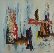 Titel: Composicao Azul VII 227, Kunstenaar: Abilio , Marcos