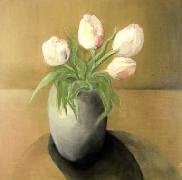 Titel: Quatre tulipes blanche, Kunstenaar: Ngalula, Th�r�se