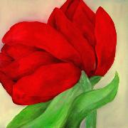 Titel: Deux tulipes rouges, Kunstenaar: Ngalula, Th�r�se