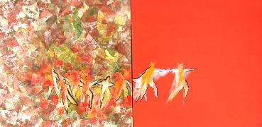 Titel: Les feuilles, Kunstenaar: Baibay , Babette