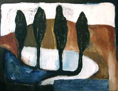 Titel: Four Trees, Kunstenaar: Johnson, Sandee Shaffer