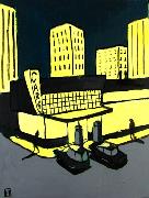 Titel: City by night 4, Kunstenaar: Tornado, Eddy