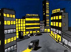 Titel: City by night 12, Kunstenaar: Tornado, Eddy