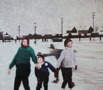 Titel: ijsbaan, Kunstenaar: Duif, Marianne