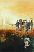 Titel: Les �coliers, Kunstenaar: d'Andrimont, Fran�oise