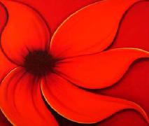 Titel: Orange cl�matite, Kunstenaar: Morcillo, Dolores