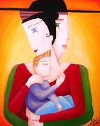 Titel: La famille, Kunstenaar: de Lastic-Brucker, Astrid