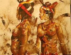 Titel: Danseuses Tchadiennes, Kunstenaar: MEISSONNIER, Didier