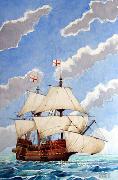 Titel: Golden Hind, Kunstenaar: Van Damme, Josse