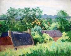 Titel: Les toits de Cully, Kunstenaar: Hoebeke, Maguy