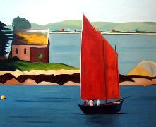 Titel: Paysage breton, Kunstenaar: De Crayencour , Anne-Marie