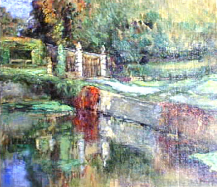 Titel: Reflets d'automne � Franc-Waret, Kunstenaar: Hollanders, Marie-Andr�e