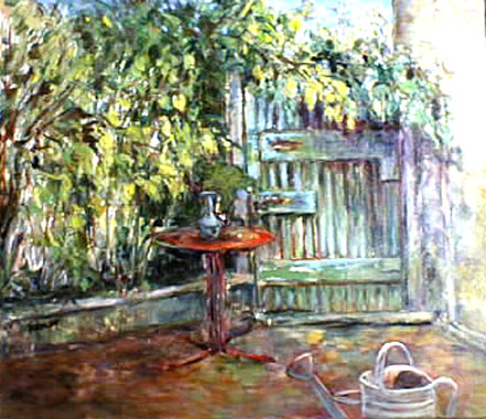 Titel: La vieille porte, Kunstenaar: Hollanders, Marie-Andr�e