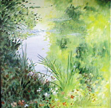 Titel: Reflet de Monet, Kunstenaar: Van Landeghem, Joelle
