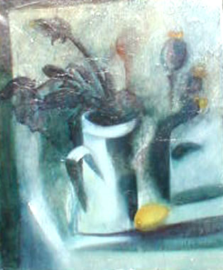 Titel: Vase fleur-citron, Kunstenaar: Fahy-Moitel, Raphaelle