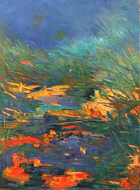 Titel: Plan d'eau, Kunstenaar: Layon, Monique