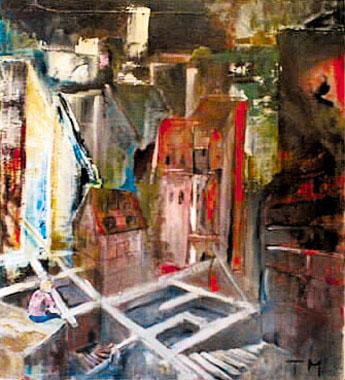 Titel: Les chemins de la libert� 3, Kunstenaar: Merget, Thierry
