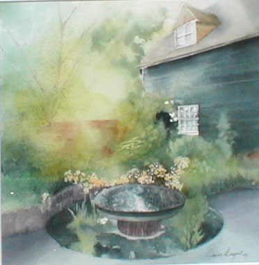 Titel: Grange bleue, Kunstenaar: Minguet, Carine