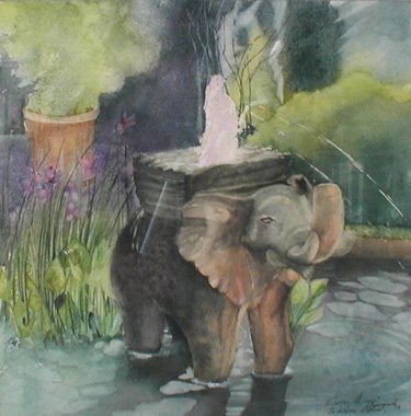 Titel: La fontaine �l�phant, Kunstenaar: Minguet, Carine