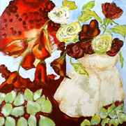 Titel: Figues et fleurs, Kunstenaar: Pacaud, Christine