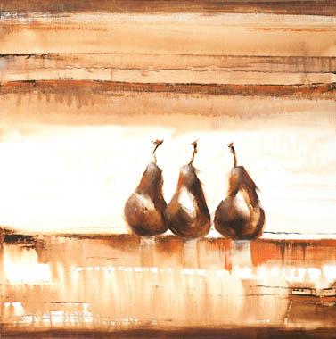 Titel: Trio de poires brunes, Kunstenaar: Clment, Nathalie