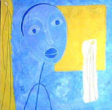 Titel: Bleu Afrique, Kunstenaar: Piaf,  