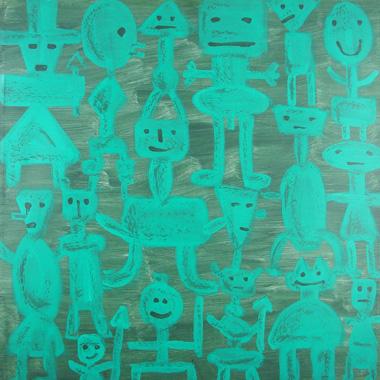 Titel: Les verts , Kunstenaar: KLM,  
