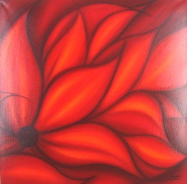 Titel: Red Clematite, Kunstenaar: Morcillo, Dolores