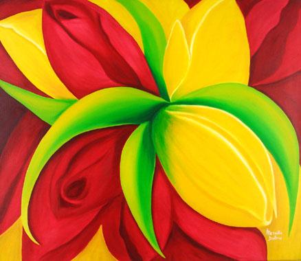 Titel: Rainbow flower, Kunstenaar: Morcillo, Dolores