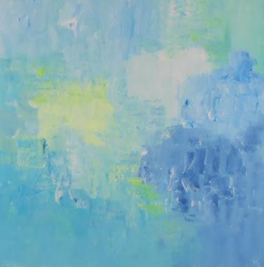 Titel: Yellow reflects in blue 1, Kunstenaar: Lefvre, Muriel