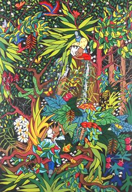 Titel: Dschungel Wildnis und wir zwei, Kunstenaar: Tokarz, Monika 