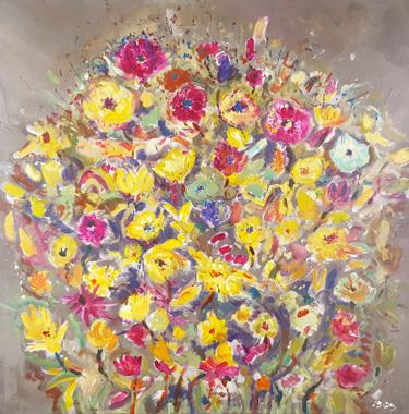 Titre: peinture florale 01, Artiste: DEZ, Sylvain