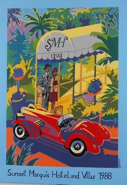 Titel: Sunset Marquis Hotel 1988, Kunstenaar: Tokarz, Monika