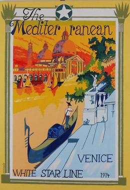 Titel: The Mediterranean - White Star line 1914, Kunstenaar: Tokarz, Monika