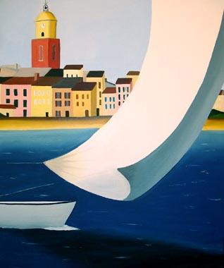 Titel: Saint Tropez, Kunstenaar: De Crayencour , Anne-Marie