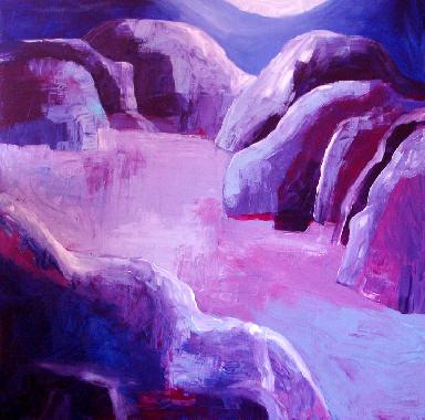 Titel: Moon over Mountains 2, Kunstenaar: Johnson, Sandee Shaffer