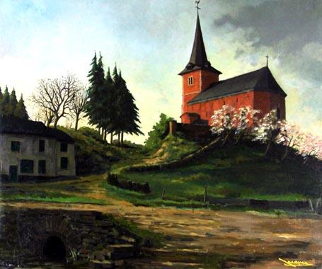 Titel: Chapelle rouge, Kunstenaar: Jacques, Julien