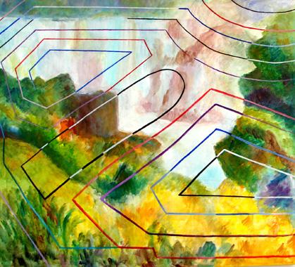 Titel: Iguazzu Labyrinte, Kunstenaar: Pierrard, Micky